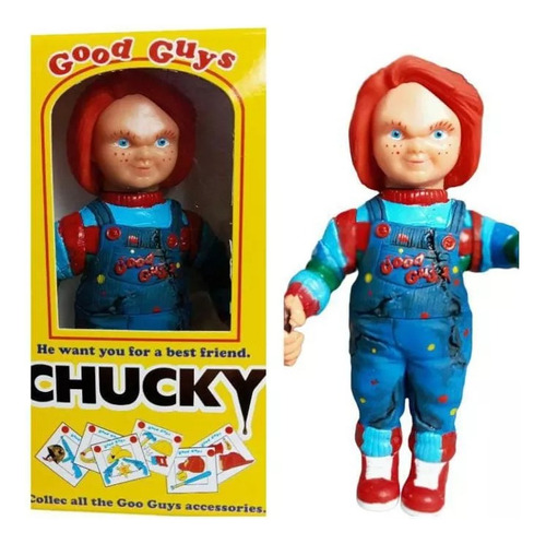 Chucky El Muñeco Diabólico Articulado Con Luz Y Sonido 