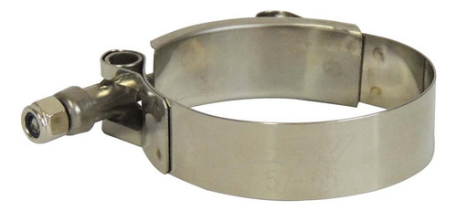Abraçadeira Tucho Inox T-clamp 57mm X 65mm 2 Pol - 10 Unid Cor Cromado SPA Turbo CMBSPCL002