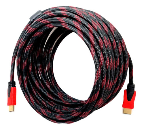 Imagem 3 de 5 de Cabo Hdmi 3 Metros Blindado 3d Full Hd Para Tv Game Pc Not