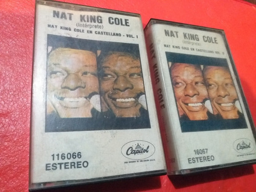 Cassettes De Nat King Cole. En Castellano Vol. 1 Y Vol. 2. 