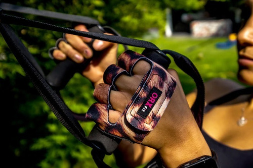 Imagen 2 de 6 de Guantes Pesas Grabs Leopard - Orxfit - Mujer