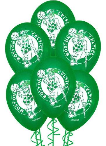 Boston Celtics - Globos De Látex Impresos, 12 Pulgadas (paqu