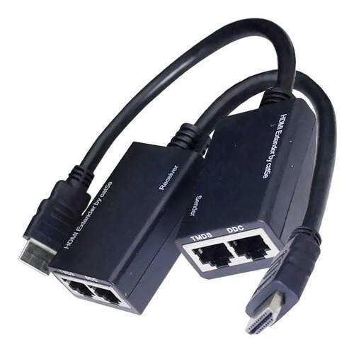 Prolongador Hdmi Por Utp Extension 30m Dvr Dahua Y Hikvision