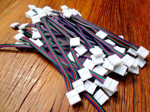 Emenda Rapida P/ Fita Led Rgb 5050/3528 Rabicho Conector Para Fita Led