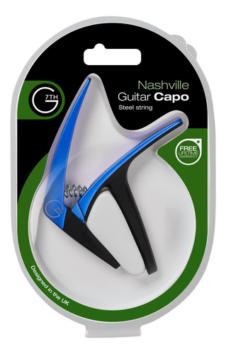 Cejilla Para Guitarra De 6 Cuerdas Color Azul G7th Nashville