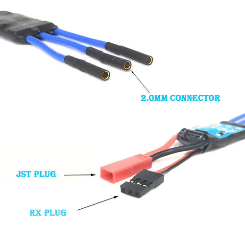 Motor Sin Escobillas Esc Combo Accesorios Impermeables 18a