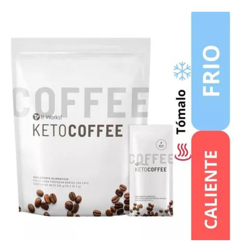 Keto Coffee, Café Instantáneo. 15 Sobres, 236 Gr. It Works