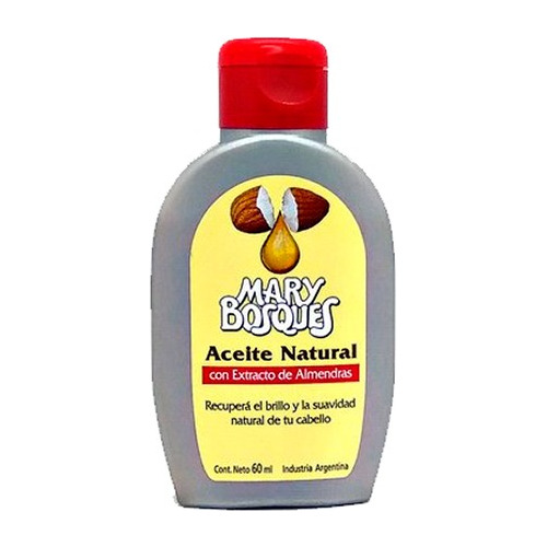 Aceite Natural Con Extracto De Almendras X 60ml Mary Bosques