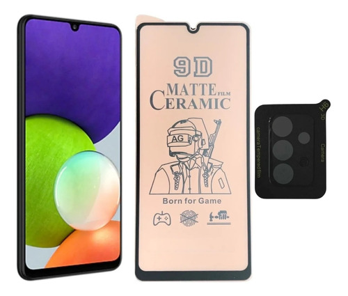 Vidrio Cerámica + Vidrio De Cámara Para Samsung A32 4g