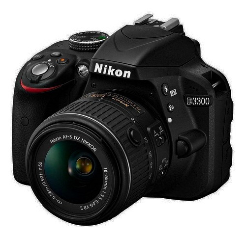  Nikon D3300 Dslr Color Negro. Lente 18-55 Mm
