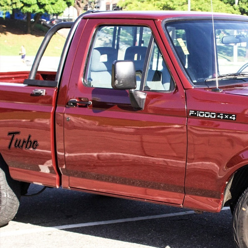 Imagem 2 de 7 de Kit Emblemas F1000 1993/1995 Adesivo Turbo Super Série 4x4