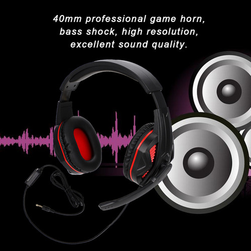 Gaming Headphone 3.5mm Competitive Headset Microphone Wired