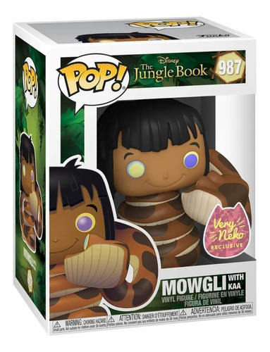 Funko Pop Disney Jungle Book Mowgli With Kaa Very Neko Excl