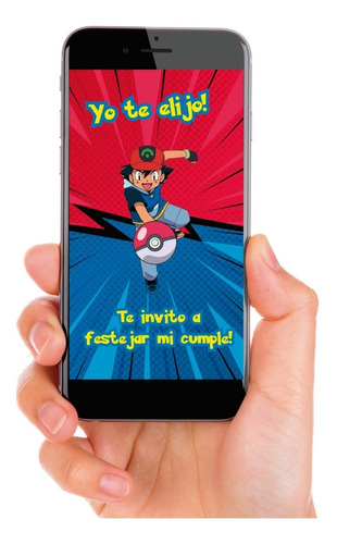 Invitación Virtual Tarjeta Animada Pokemon Charizard (video)
