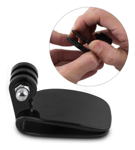 Suporte Meudome Quick Clip Para Câmeras Gopro Hero Sjcam Cor Preto