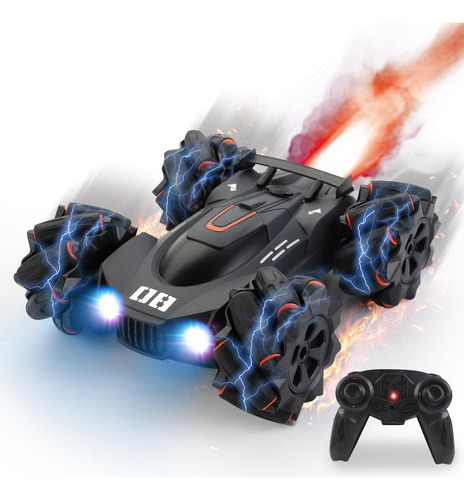 Coche Rc Recargable Doble Cara Con Efectos Luces Led Y 2.4gh