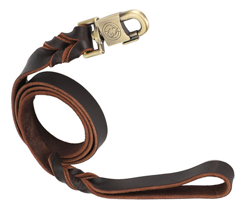 1 Collar Y Correa De Cuero Suave For Perros En Cadena Trenz