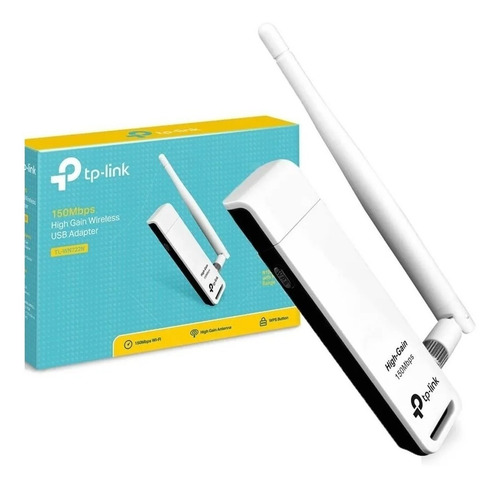 Imagen 1 de 2 de Placa De Red Usb Wifi Tp Link Wn722n Adaptador 722n