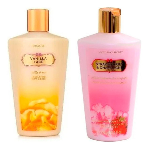 Kit Cremes Victoria's Secret Vanilla Lace + Strawberry