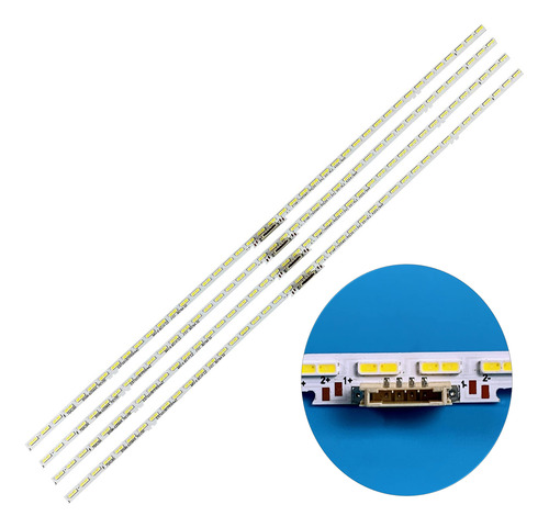 4 Tiras Con 42 Leds Compatible Para Un75au7000fxza