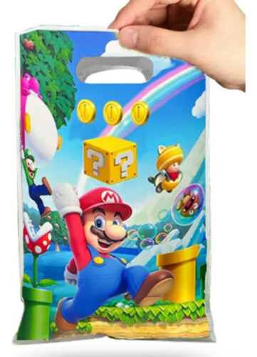Bolsas De Cumpleaños Para Sorpresas Mario Bros