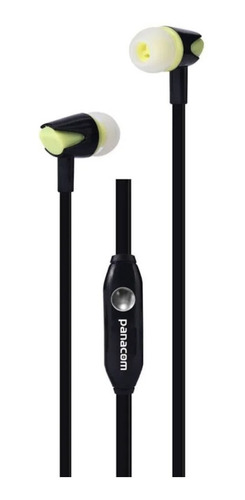 Imagen 1 de 1 de Auriculares Panacom  In-ear Micrófono Negros Hp-9530m Full