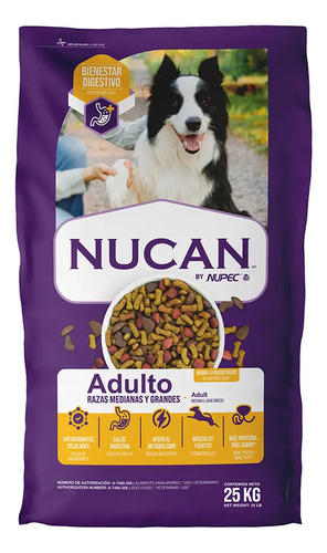 Nucan Adulto Razas Medianas Y Grandes 25 Kg