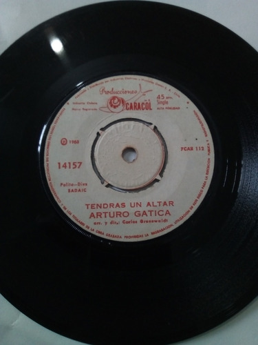 Vinilo Single De Arturo Gatica Cuando Vivas (u148