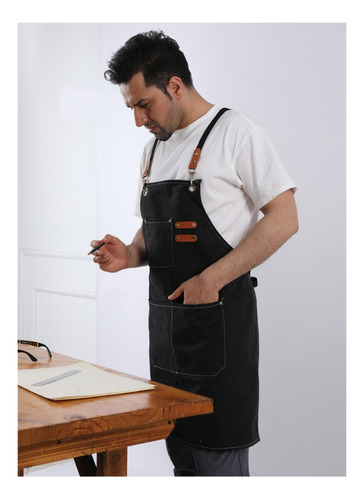 Para Cocina Delantal Vaquero Resistente Desgaste Moda