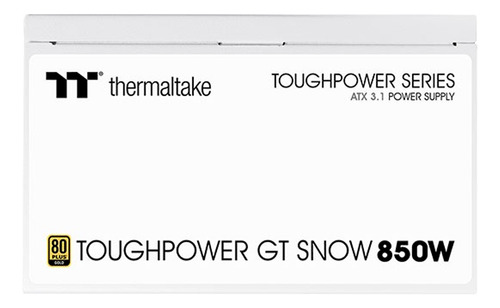 Fonte 850w Branco Toughpower Gt Fully Modular 80 Gold Tt