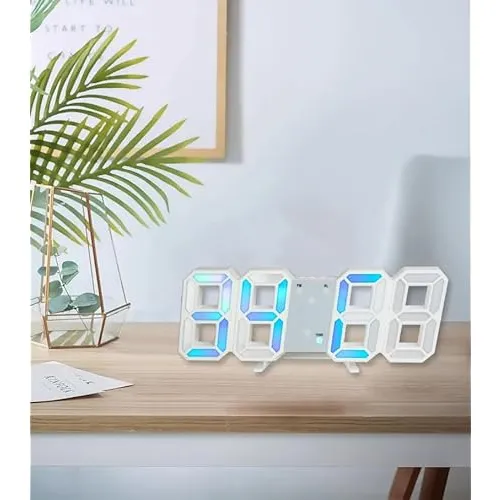 Reloj Digital Led Rgb 3d Características Mejoradas