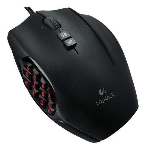 Imagen 1 de 3 de Mouse Alambrico Gaming Logitech Gamer Juegos Mmo