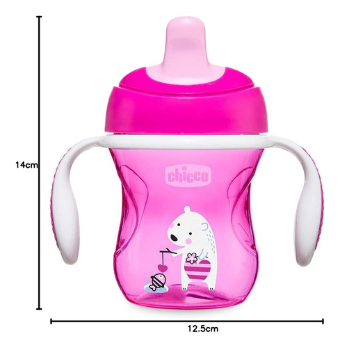 Pack 2 Vasos De Transición Chicco Anticólicos 6m+ Rosa 200ml