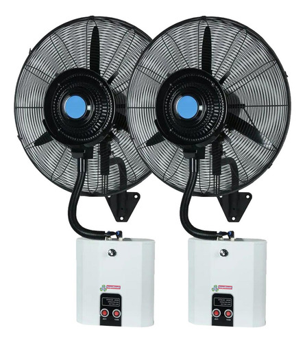 Ventiladores Con Atomizador, Mxcxs-002, 2 Pzas, 26 Ø, 25 A Cantidad De Aspas 3 Estructura Negro Diámetro 46 Frecuencia 60 Hz Material De Las Aspas Plástico