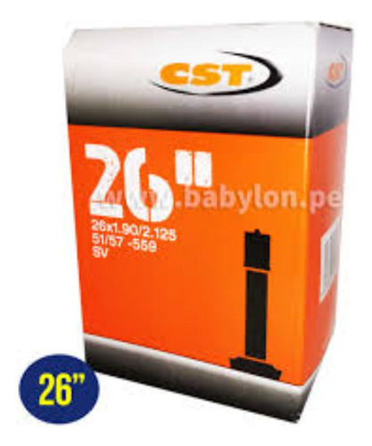 Cámara Para Bicicleta Aro 26 Cst Pitón Corto