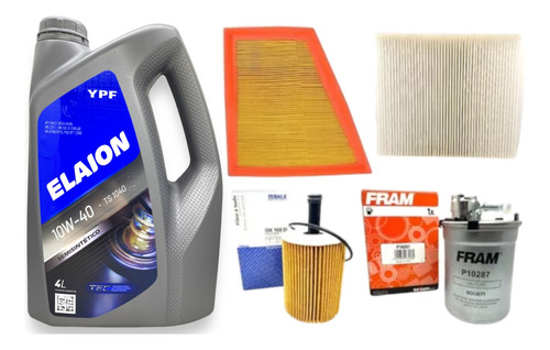 Kit 4 Filtros + 4l Aceite Elaion F30 Vw Suran Fox 1.9 Sdi