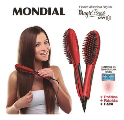 Escova Secadora Stylish Keration Brush 3d 1200w Alisadora