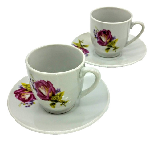 Imagen 1 de 3 de Juego De Café 12 Pzs 6 Tazas C/plato