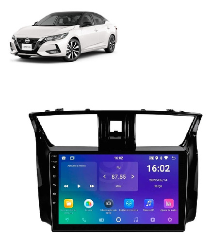 Central Multimídia Android Nissan Sentra 2015-19 8/core 10p