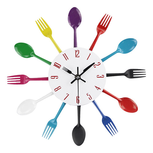 Reloj De Pared Moderno Reloj De Metal Multicolor