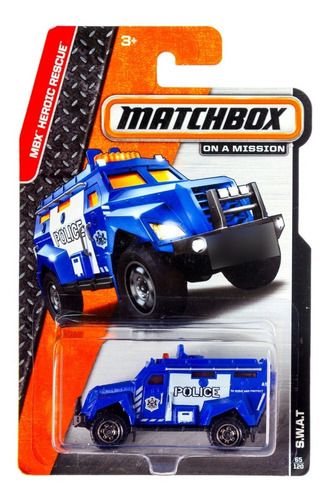 S.w.a.t. Police Matchbox Mbx Heroic Rescue 65/120 Mattel