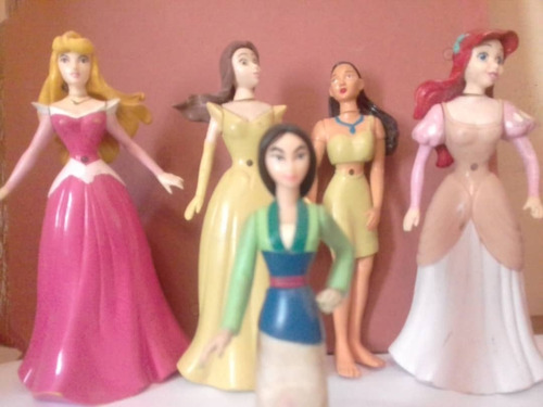 Pack Princesas Disney  (ariel-bella-pocahonta-mulan-aurora)