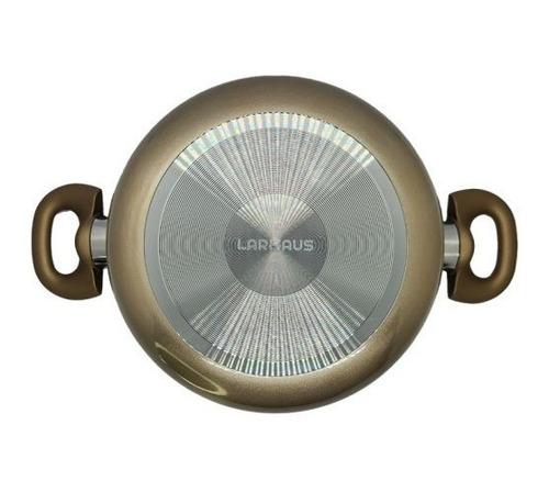 Imagen 4 de 4 de Cacerola Aluminio Con Asas Y Tapa 20cm Volt Larhaus