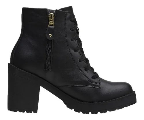 Bota cano curto e salto best sale alto