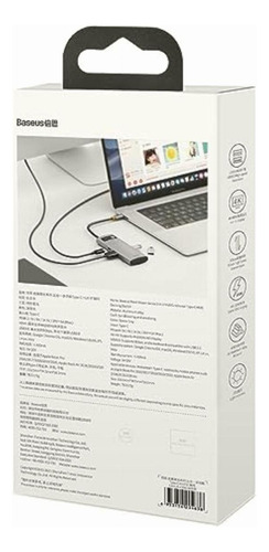 Baseus Hub Adaptador Tipo C Multifuncional 5 En 1 De La