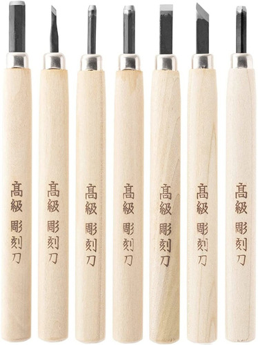 Kit De Herramientas Japonesas Para Tallar Madera- 7 Piezas