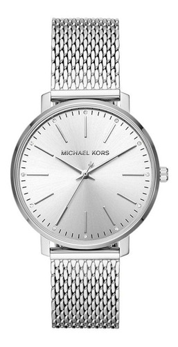 Relógio Michael Kors Feminino Prata Esteira Mk4338/1kn