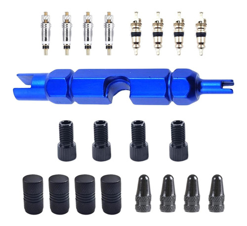 Pro Presta Valve Core Remover Tool Road Bike Azul 55 Mm