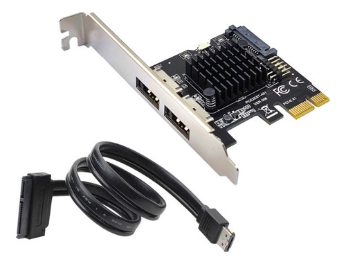 (b) Tarjeta De Expansión Pci-e To Power Esata+usb Tarjeta Ad