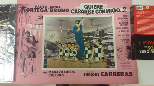 Lobby Card Quiere Casarse Conmigo Palito Ortega Carreras